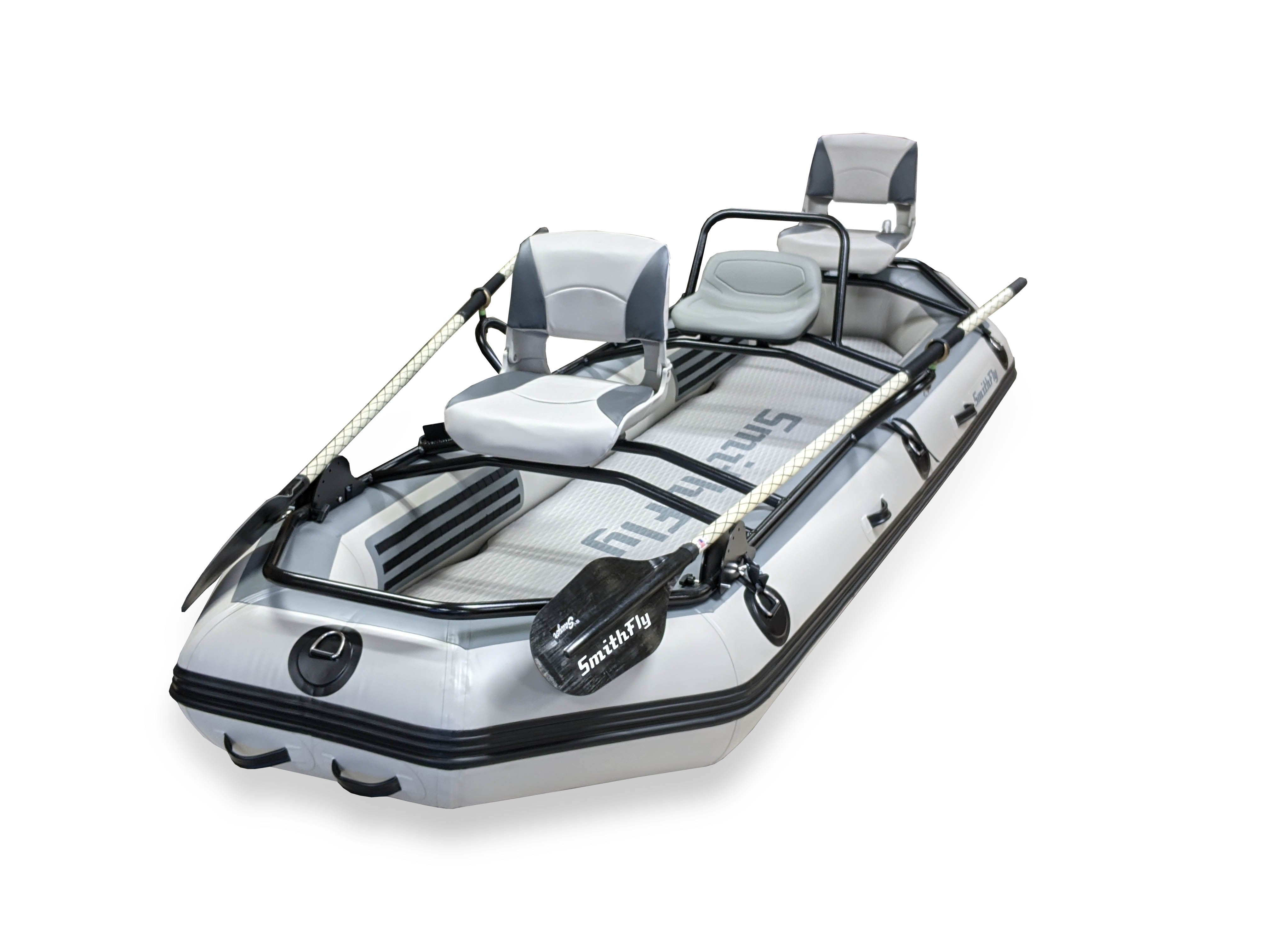 Inflatable Fishing Boat with Bench Seat, Rubber Boat for Fishing